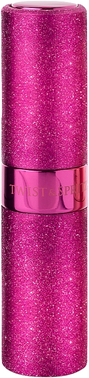 Атомайзер - Travalo Twist & Spritz Hot Pink Glitter — фото N1