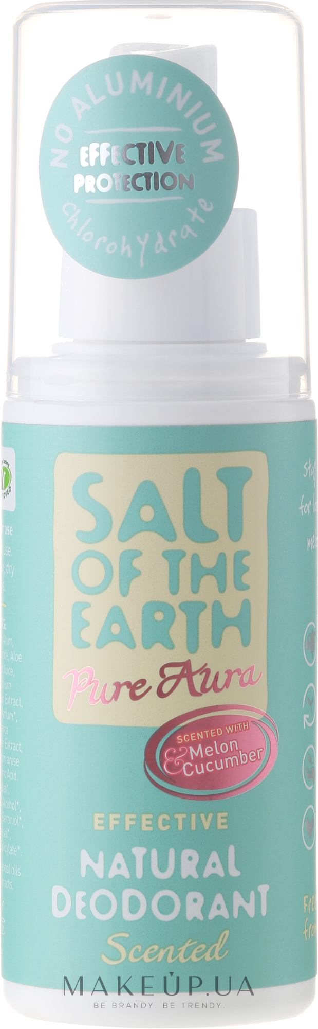 Натуральний спрей-дезодорант - Salt of the Earth Pure Aura Melon And Cucumber Natural Deodorant Spray — фото 100ml