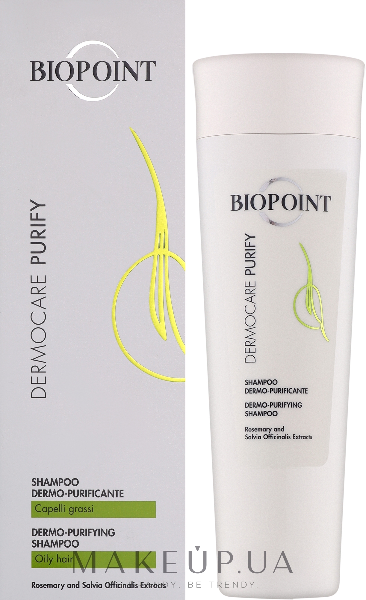 Очищувальний шампунь для волосся - Biopoint Dermocare Purify Shampoo — фото 200ml