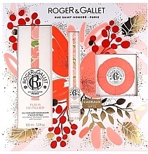 Парфумерія, косметика Roger&Gallet Fleur de Figuier Wellbeing - Набір (aroma/water/100ml + aroma/water/10ml + soap/50g)