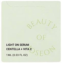 Освітлювальна сироватка з вітаміном С та азіатською центелою - Beauty of Joseon Light On Serum Centella + Vita C (пробник) — фото N1