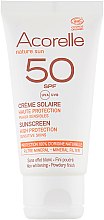 Солнцезащитный крем для лица с эффектом пудры - Acorelle Sunscreen High Protection SPF50 — фото N2