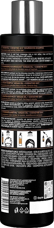 Шампунь питательный для волос - Pharma Group Laboratories Argan Oil + Coenzyme Q10 Shampoo — фото N2