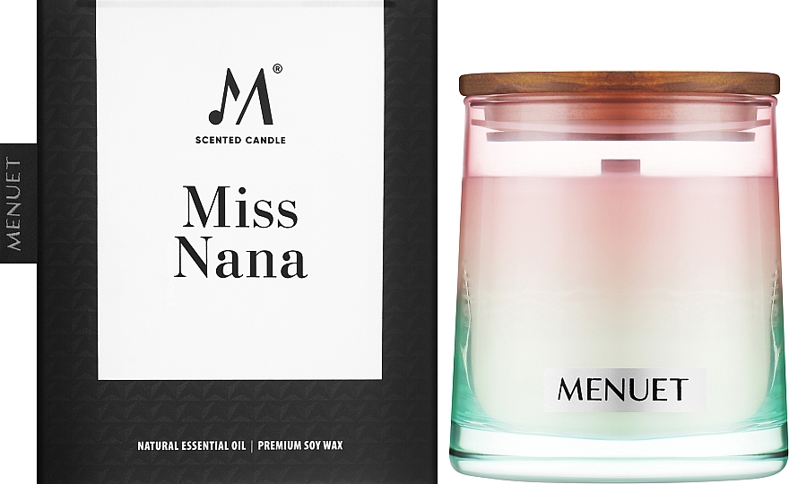 Ароматична свічка "Miss Nana" - Menuet Scented Candle — фото N2