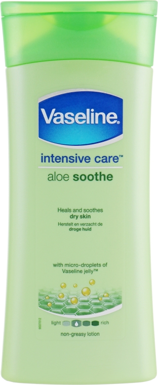 Успокаивающий лосьон для тела "Свежесть алое" - Vaseline Intensive Care Aloe Soothe Lotion — фото N1