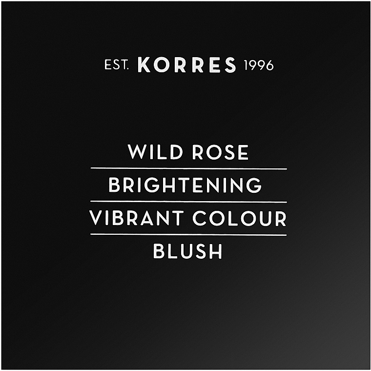Рум'яна для обличчя - Korres Wild Rose Brightening Vibrant Colour Blush — фото N2