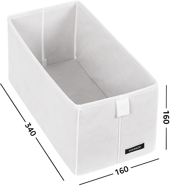 Органайзер для зберігання дрібниць S, білий 34х16х16 см "Home" - MAKEUP Drawer Underwear Cosmetic Organizer White — фото N2