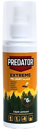 Спрей-репелент від укусів комах - Predator Extreme — фото N1