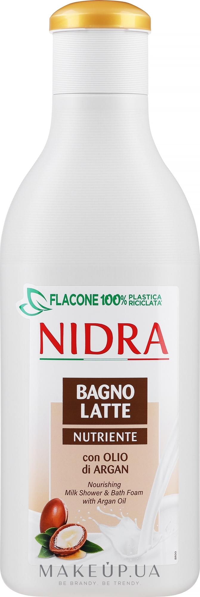 Піна-молочко для ванни з аргановою олією "Живильна" - Nidra Nourishing Milk Bath Foam With Argan Oil — фото 750ml