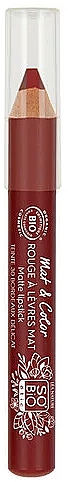 Матовая помада для губ - SO’BiO Étic Mat and Color Lipstick — фото N1