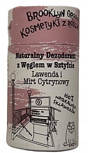 Духи, Парфюмерия, косметика Дезодорант-стик с углем "Лаванда и лимонный мирт" - Brooklyn Groove Deodorant Stick