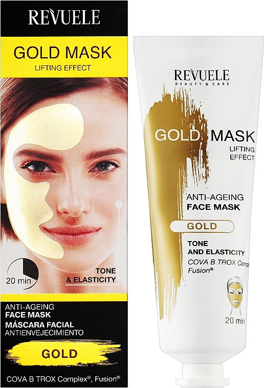 Антивозрастная маска для лица - Revuele Gold Face Mask Lifting Effect Anti-Age — фото N2
