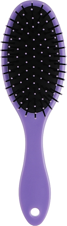 Щітка для волосся масажна, С0258-1, фіолетова з чорним - Rapira — фото N1