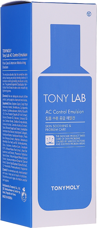 Эмульсия для проблемной кожи - Tony Moly Tony Lab AC Control Emulsion — фото N1