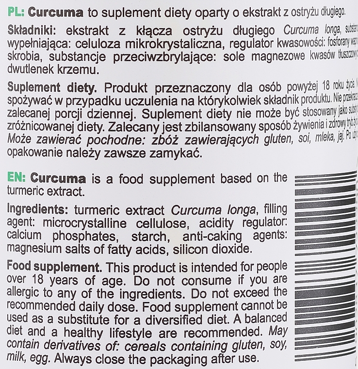 Пищевая добавка "Куркума" - SFD Nutrition Curcuma 1000 mg — фото N3