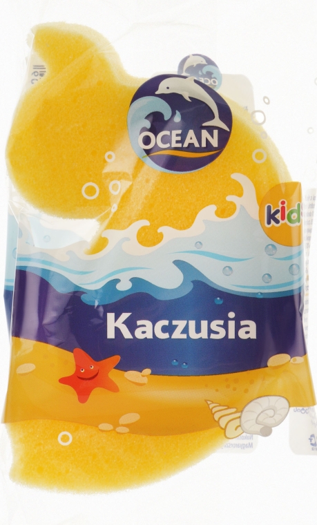 Дитяча губка для купання "Kaczusia", жовта - Ocean — фото N1