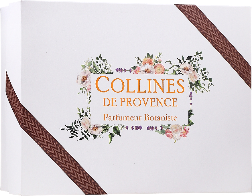 Набор - Collines De Provence Gift Box (h/cr/30ml + shr/gel/200ml + candle/75g + aroma/diffuser/200ml) — фото N4