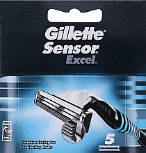 Духи, Парфюмерия, косметика Сменные кассеты для бритья, 5 шт. - Gillette Sensor Excel