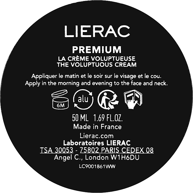 Крем для лица - Lierac Premium The Voluptuous Cream (сменный блок) — фото N1