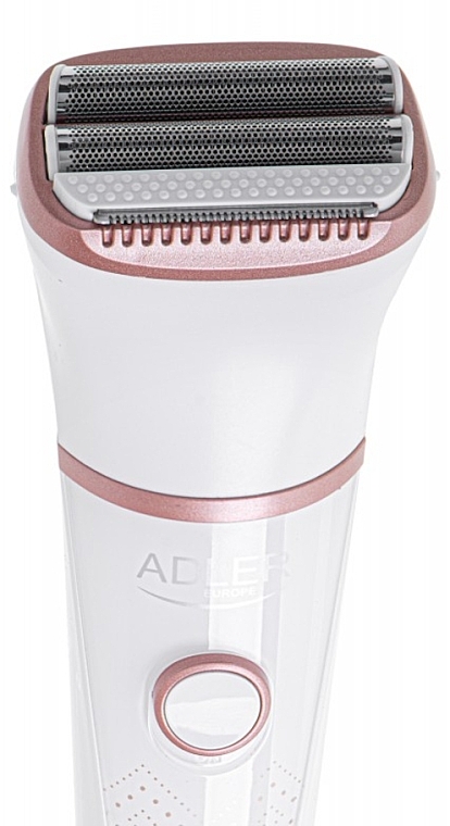 Бездротова жіноча електробритва, біла - Adler Lady Shaver Wet & Dry Shaving AD 2941 — фото N4