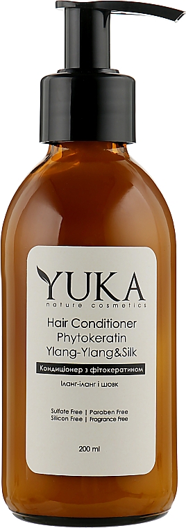 Кондиционер для волос "Иланг и Шелк" с фитокератином - Yuka Hair Conditioner