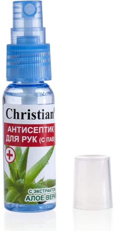Антисептик для рук з екстрактом алое вера - Christian — фото N1