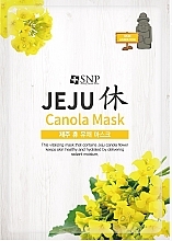 Тканинна зволожувальна маска для обличчя з олією канола - SNP Jeju Rest Canola Mask — фото N1