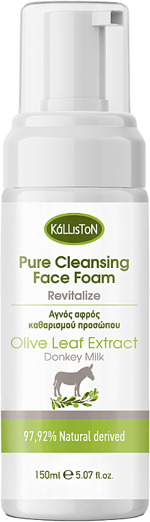 Очищувальна пінка для обличчя - Kalliston Pure Cleansing Face Foam Revitalize With Donkey Milk — фото N1
