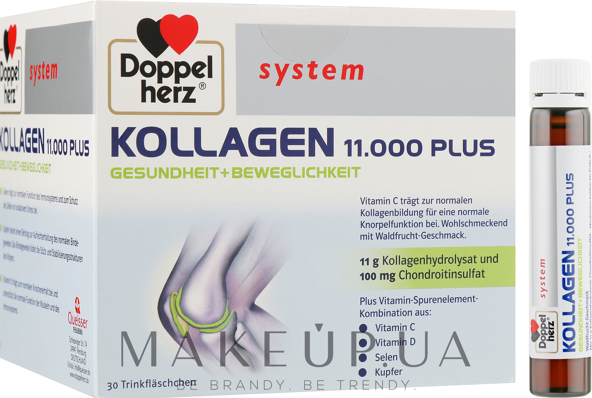 Питний комплекс вітамінів і мікроелементів - Doppelherz System Kollagen 11.000 Plus — фото 30x25ml