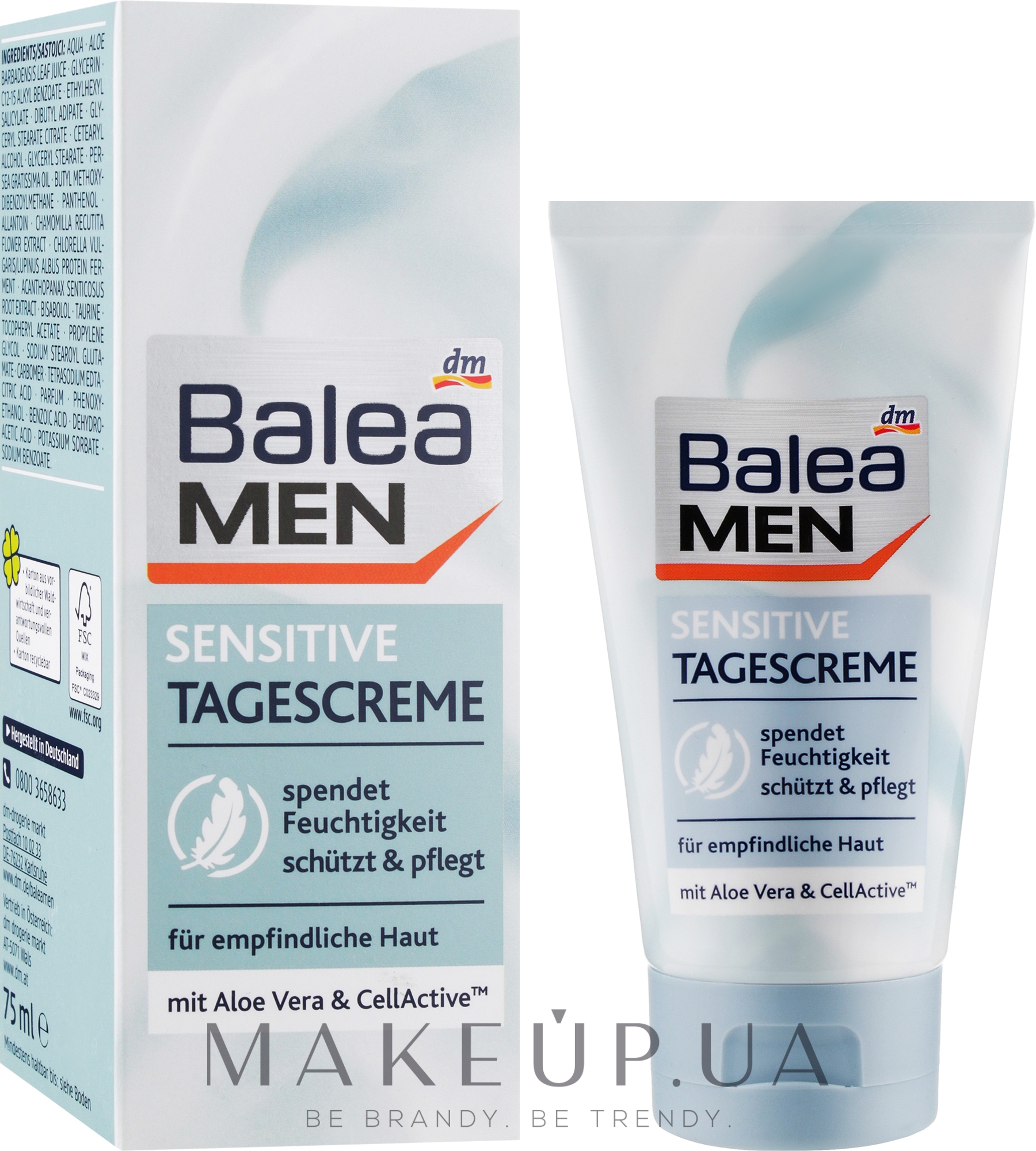 Дневной крем для чувствительной кожи - Balea Men Sensitive Cream — фото 75ml