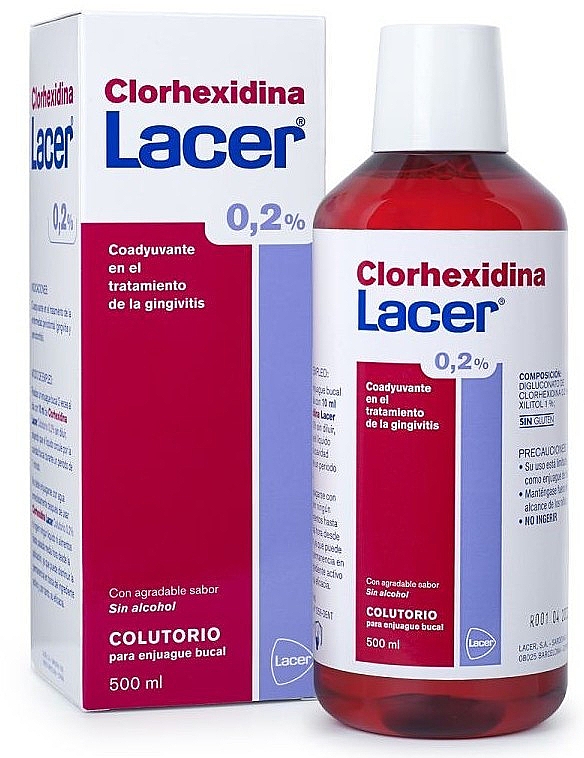Ополіскувач для ротової порожнини - Lacer Chlorohexidine Mouthwash 0,2% — фото N1