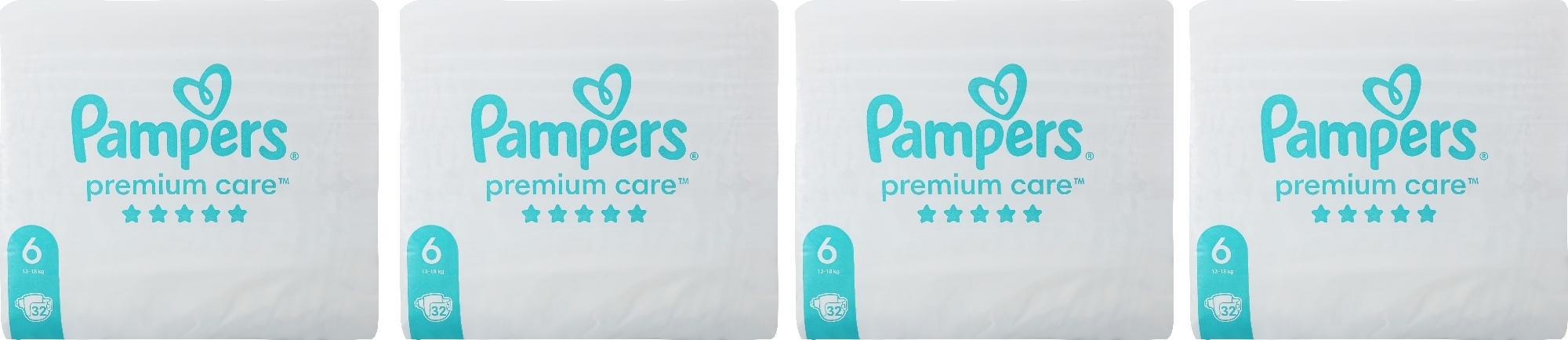 Подгузники Premium Care 6 (13-18 кг), 128 шт - Pampers — фото 128шт