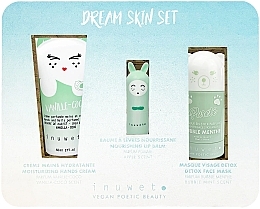 Парфумерія, косметика Набір - Inuwet Dream Skin Set (lip/balm/3.5g+h/cr/60ml+f/mask/30ml)