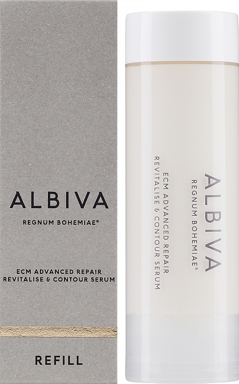 Підтягувальна і зміцнювальна сироватка для обличчя - Albiva Ecm Advanced Repair Revitalise & Contour Serum (змінний блок) — фото N2