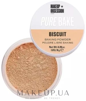 Матирующая рассыпчатая пудра - Makeup Obsession Pure Bake Baking Powder — фото Biscuit