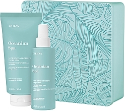 Набір - Pupa Oceanian Spa Kit 2 2023 (b/milk/spray/200ml + sh/milk/300ml + box) — фото N1