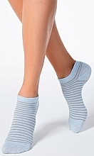 Духи, Парфюмерия, косметика Хлопковые носки для женщин "Active", светло-голубые - Conte