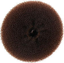 Валик для зачіски, круглий, коричневий, 110 мм - Lussoni Hair Bun Ring Brown — фото N1
