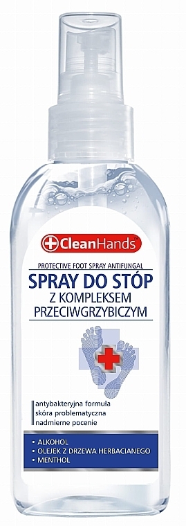 Спрей для ніг "Протигрибковий" - Clean Hands Foot Spray — фото N1