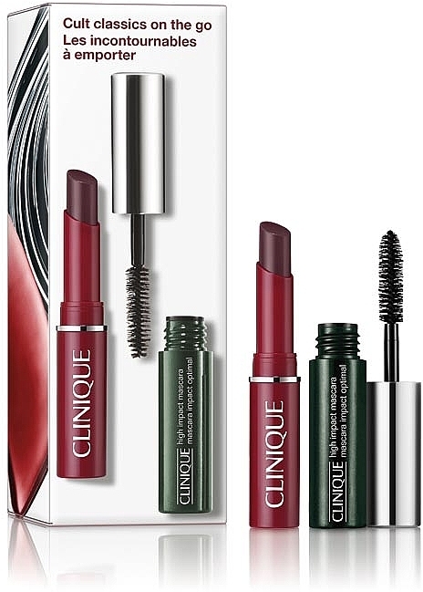 Набор - Clinique Cult Classics On The Go (lip/balm/1.2g + mascara/3.5ml) — фото N1