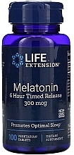 Парфумерія, косметика Харчова добавка "Мелатонін", 300 мкг - Life Extension Melatonin 6 Hour Timed Release 300 mcg