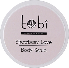 Скраб для тела с гималайской солью и косточками клубники "Strawberry Love" - Tobi Strawberry Love Body Scrub — фото N2