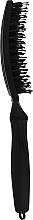 Массажная комбинированная щетка, большая, черная - Olivia Garden Fingerbrush Full Black Combo HairBrush Large — фото N2