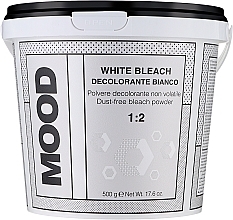 Обесцвечивающий белый порошок для волос - Mood White Bleach Powder — фото N1