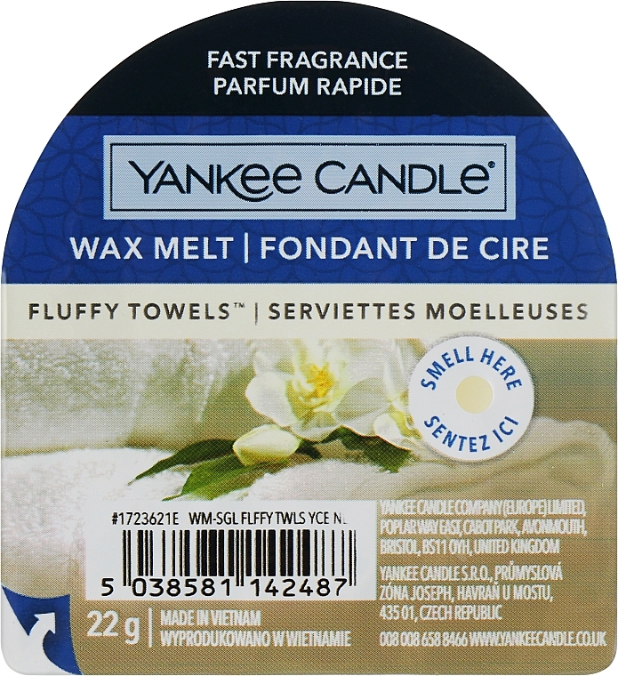 Ароматический воск - Yankee Candle Fluffy Towels Wax Melt — фото N1