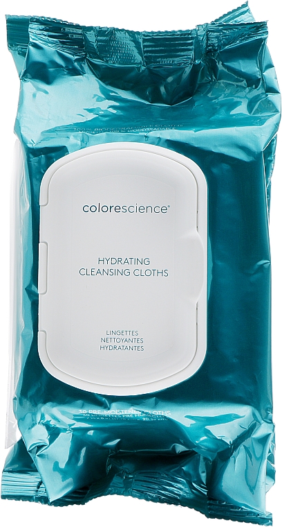 Салфетки для очищения лица - Colorescience Hydrating Cleansing Cloths — фото N1