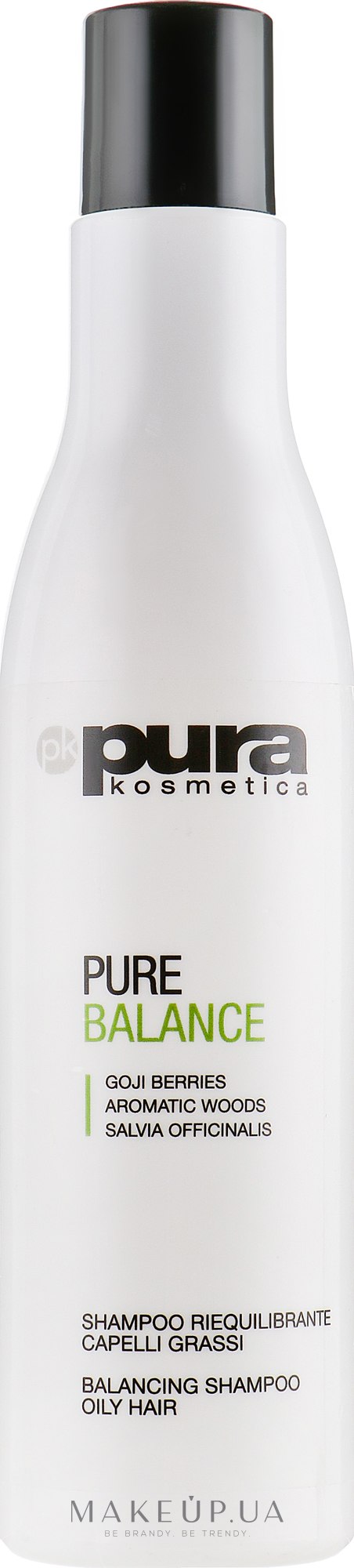 Шампунь балансирующий для жирных волос - Pura Kosmetica Pure Balance Shampoo — фото 250ml