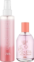 Zara Little Girl - Набор (edt/100ml + h/spray/185ml) — фото N2