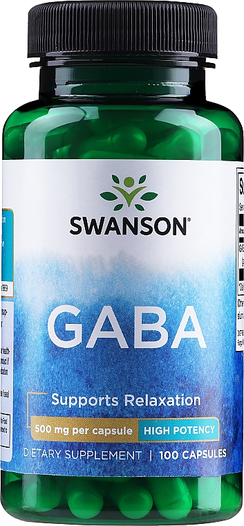 Гамма-аміномасляна кислота, 500 мл - Swanson Gamma Aminobutyric Acid — фото N1