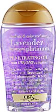 Духи, Парфюмерия, косметика Масло для светлых волос - OGX Lavender Platinum Penetrating Oil